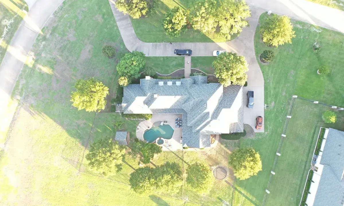 New shingle roof installation on a home in West University Place